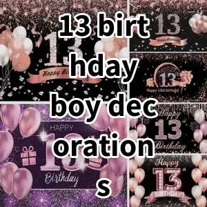 Top 5 Best-selling 13 birthday boy decorations