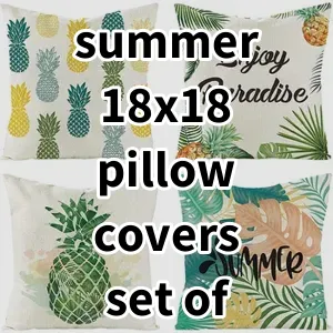Top 5 Best-selling summer 18x18 pillow covers set of 4