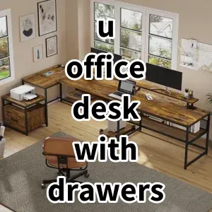 Top 5 Best-selling u office desk with drawers