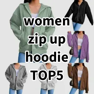 Top5 Best-selling women zip up hoodie