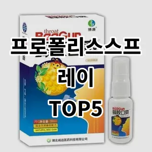 2024 프로폴리스스프레이 추천 Top5